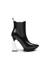 JadyRose | Mirror Triangle Heel Genuine Leather Chelsea Boot