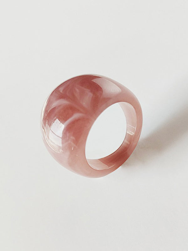 Original 9 Colors Geometric Resin Ring