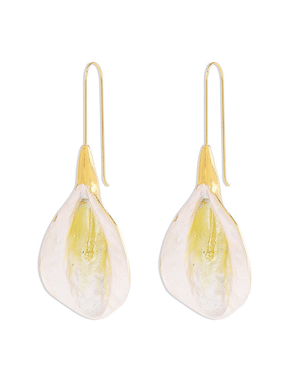 Flower Shape Drop Earrings