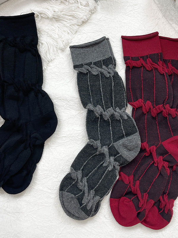 Elasticity Striped Socks Accessories