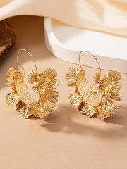 Flower Shape Geometric Drop Earrings Earrings Accessories