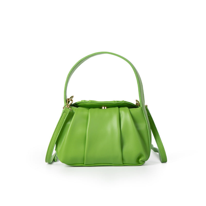 Pleated-Chic Mini Handbag