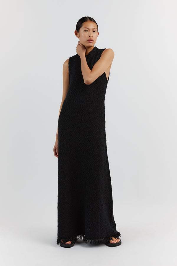 Cornelia Tassel Knit Maxi Tank Dress