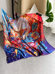 Animal Printed Contrast Color Sun Protection Shawl&Scarf