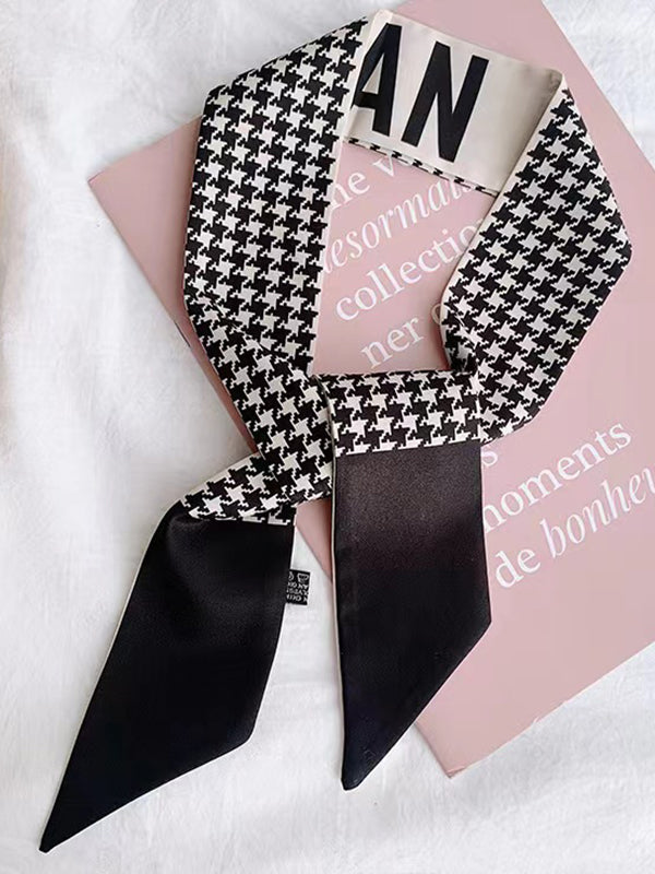 Houndstooth Letter Print Hair Band