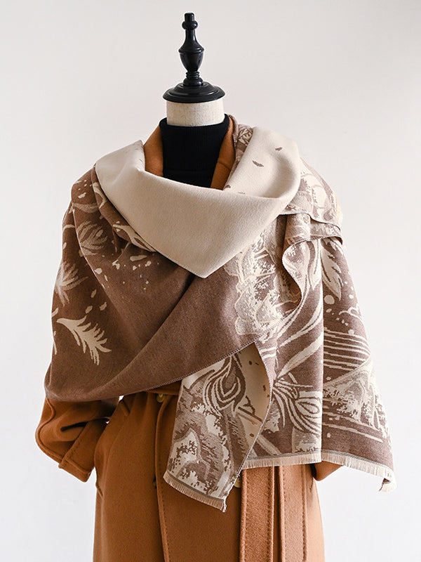 Jacquard Warp Knitting Shawl&Scarf