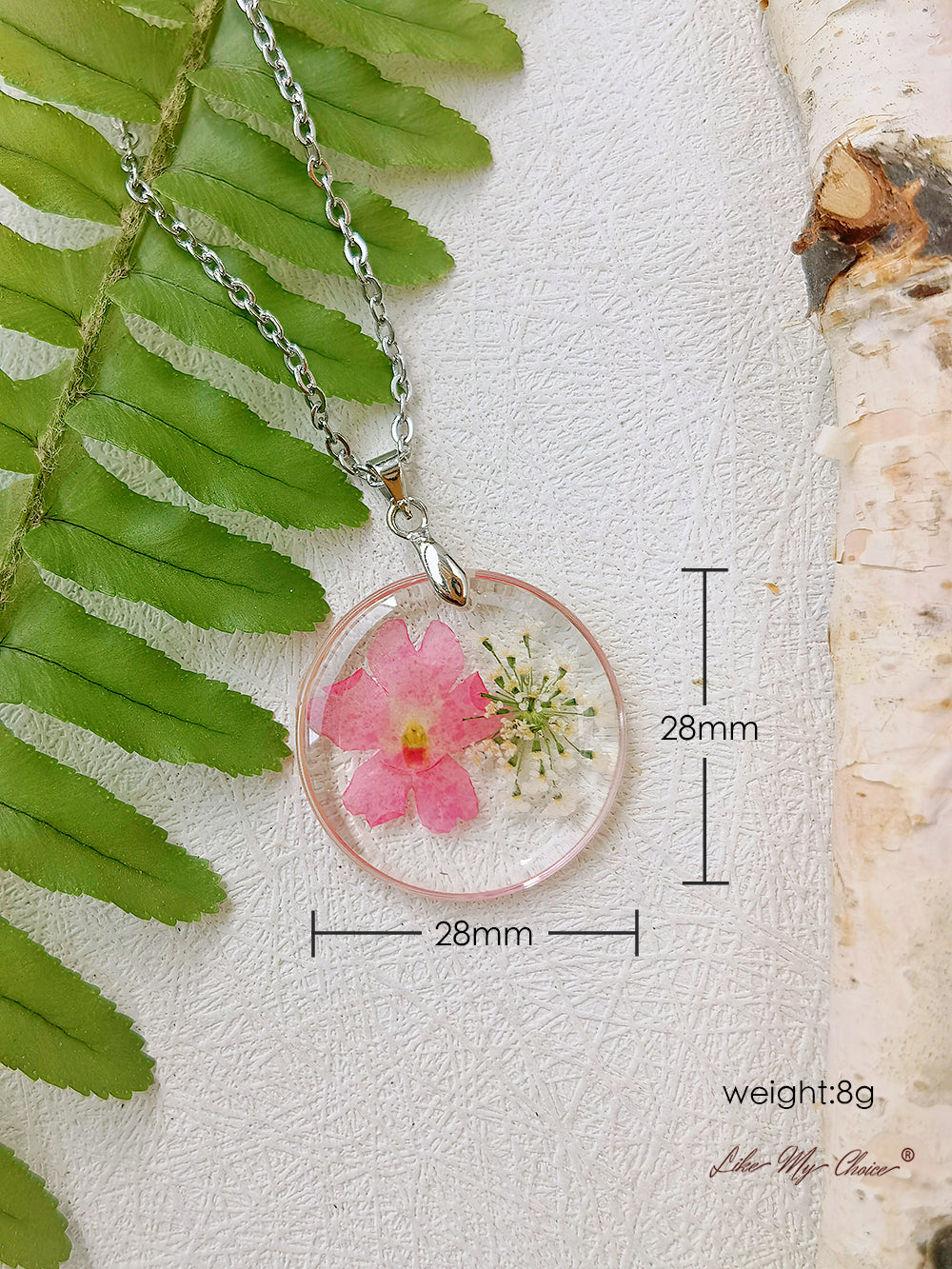 Narcissus Resin Flower Necklace