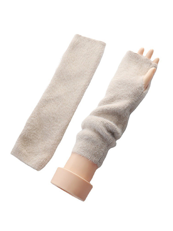 Casual Solid Color Arm Warmers Accessories