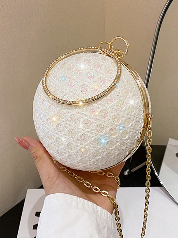 Chains Geometric Rhinestone Shiny Bags Bags Accessories Crossbody Bags Evening Bags & Clutches Handbags