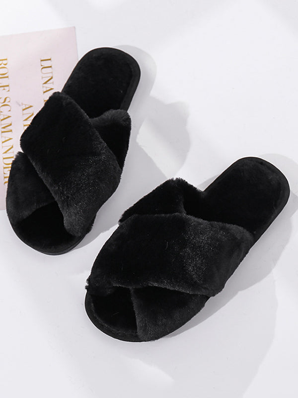 Open Toe Split-Joint Slippers