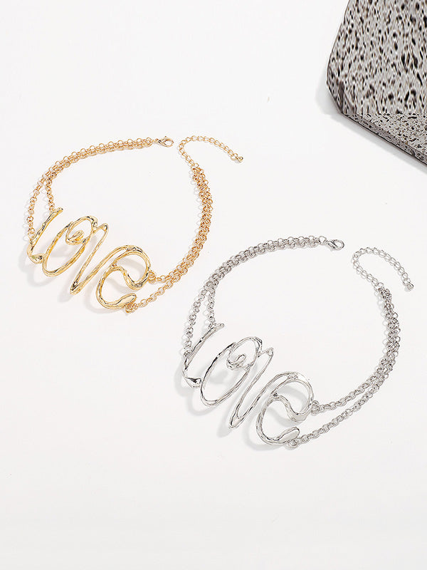 Chains Geometric Hollow Necklaces Accessories