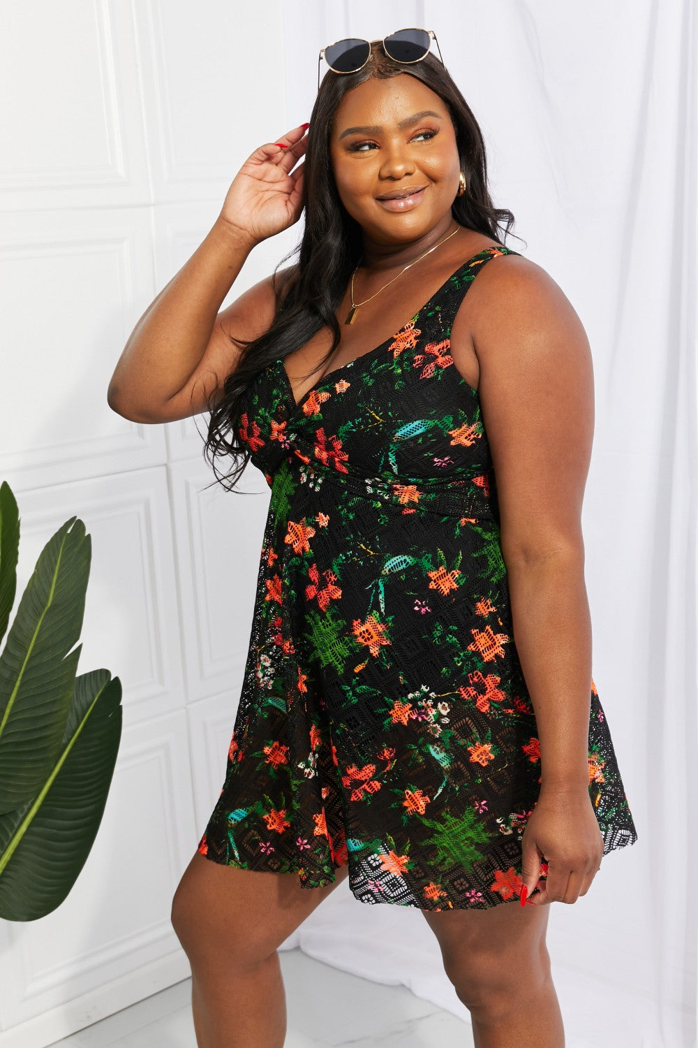 Fiorella Twist Swim Dress