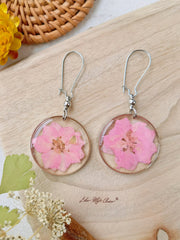 Sulfur Chrysanthemum Pressed Flower Earrings