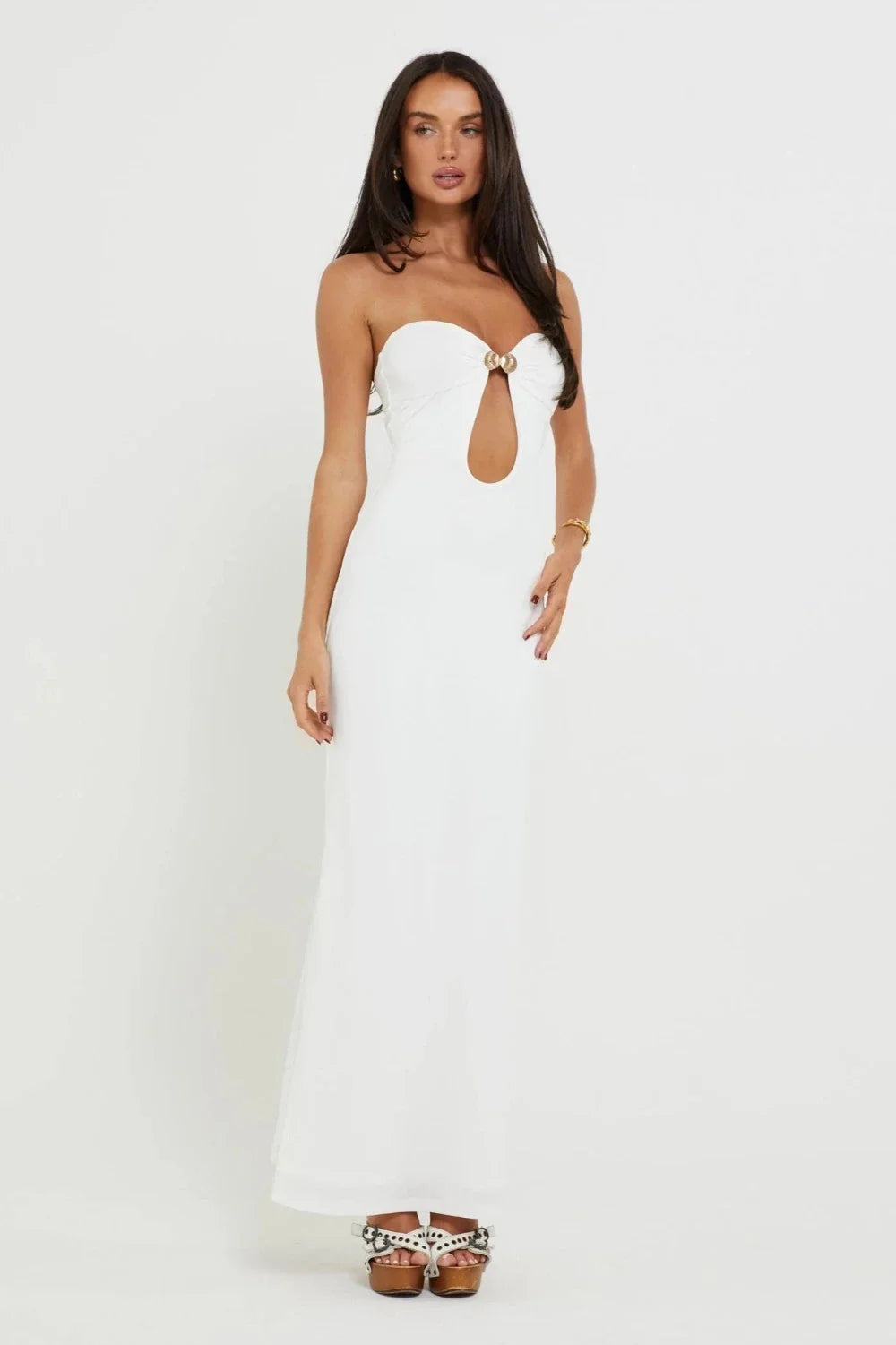 Isla Midnight - Strapless Cut-Out Maxi Dress