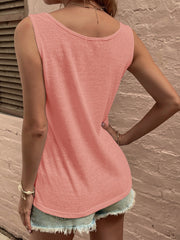 Fake Button Tank Top