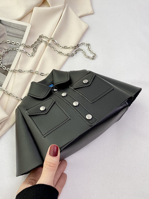 Chains Rivet Split-Joint Jacket-Shaped Bags Bags Accessories Crossbody Bags