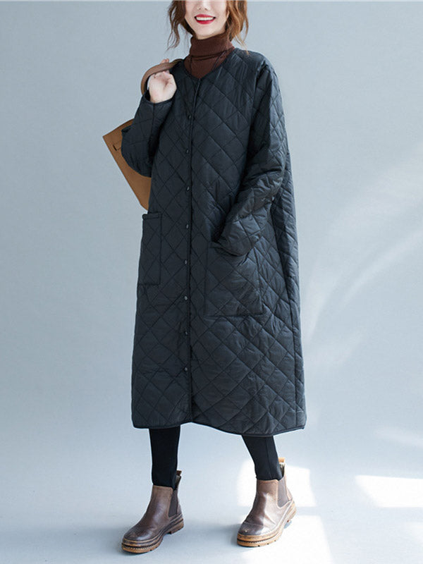 Original Solid Warm Thin Coat