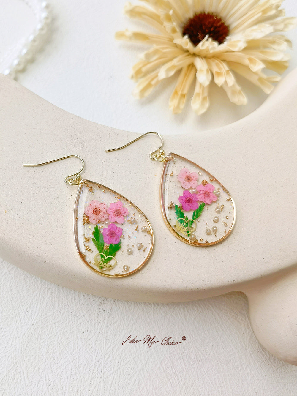 Forget Me Not Drop Flower Earrings