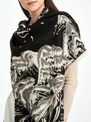 Jacquard Warp Knitting Shawl&Scarf