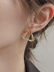 Geometric Solid Color Earrings Accessories