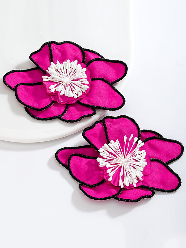 Flower Shape Drop Earrings