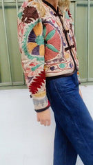 Hand-embroidered jeweled jacket