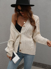 RACHAEL KNIT CARDIGAN - CREAM