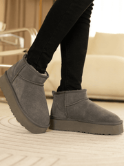 Smaibulun Ugg | Ultra Mini Platform Low Ankle Boot - Grey