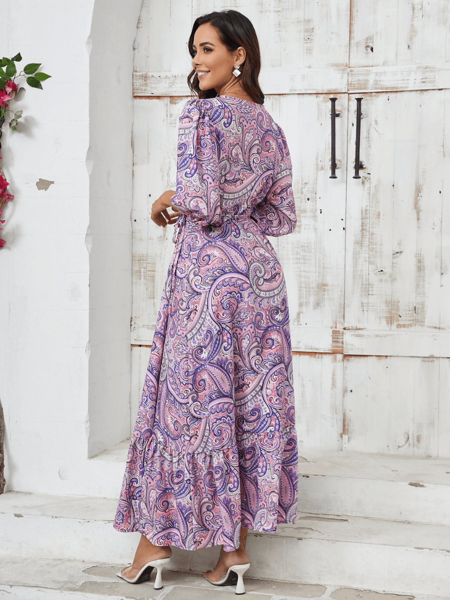 Western Wonder Paisley Print Maxi Dress