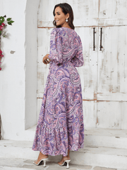 Western Wonder Paisley Print Maxi Dress