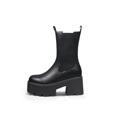 JADYROSE | ANASTASIA BLACK LEATHER CHELSEA BOOT