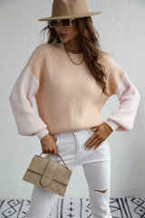 ESTATIA KNIT SWEATER - BLUSH