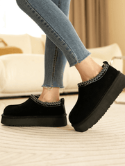 Smaibulun Ugg | Tazzy Mini Platform Low Ankle Slippers - Black