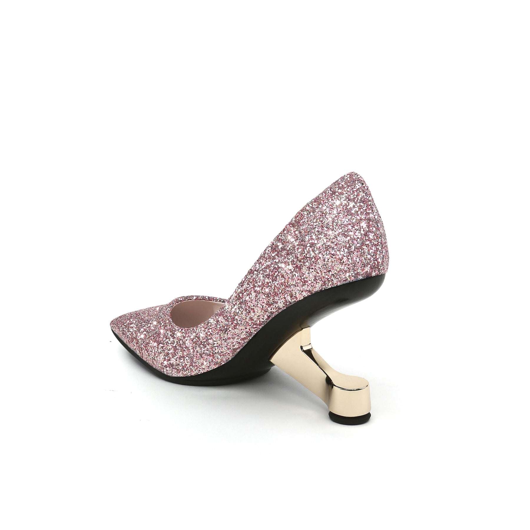 Jady Rose | Cinderella Story Rhinestone Glitter Stilettos - Pink