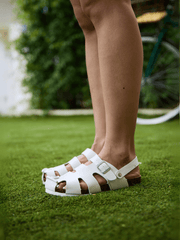 Maibulun | Bernadette Cut-Out Slingback Clog - White