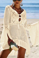 Chicindress Hollow Knitted Beach Cover-up(4 colors)