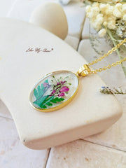 Handmade Bouquet Personalized Pendant Necklace