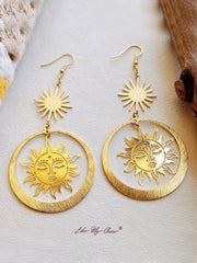 Sun Goddess Drop Earrings