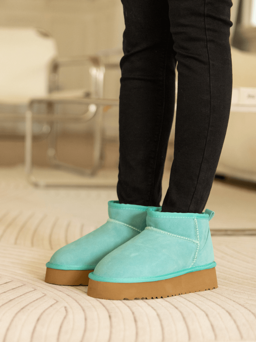 Smaibulun Ugg | Ultra Mini Platform Low Ankle Boot - Turquoise