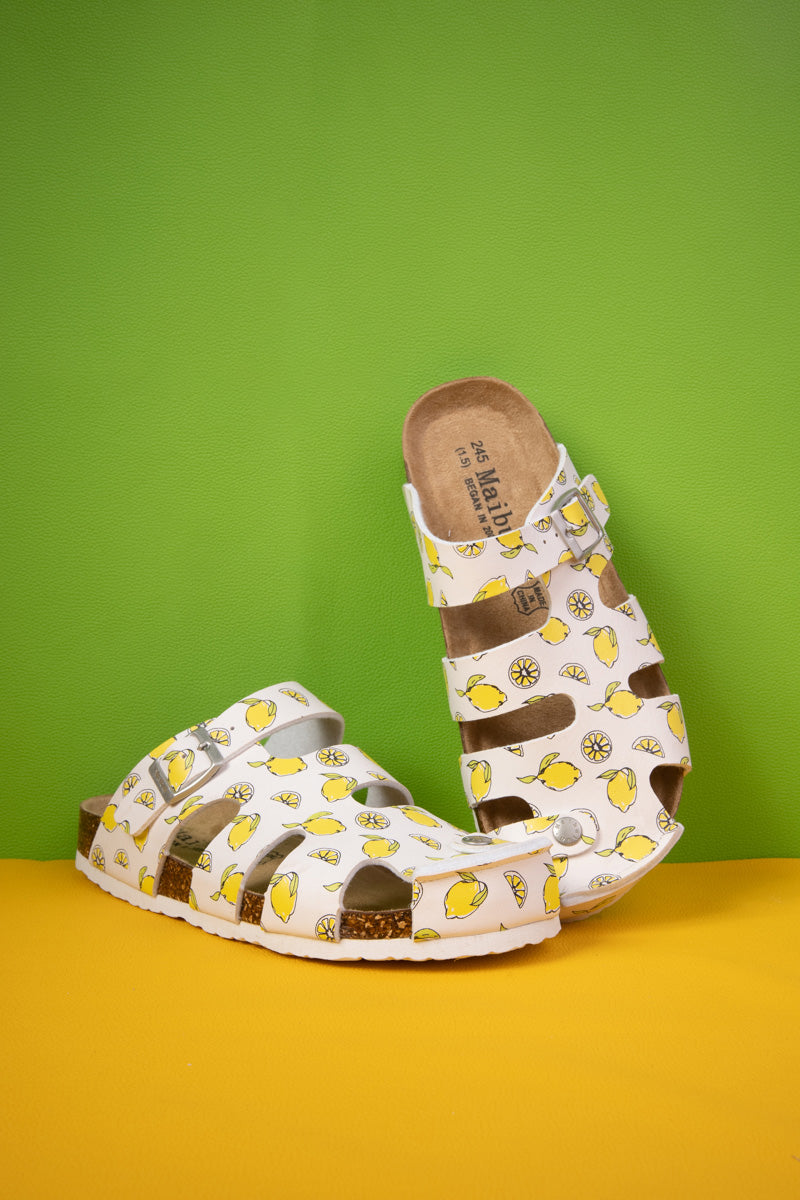 MAIBULUN | Summer Picnic Cut-Out Clog - Yellow