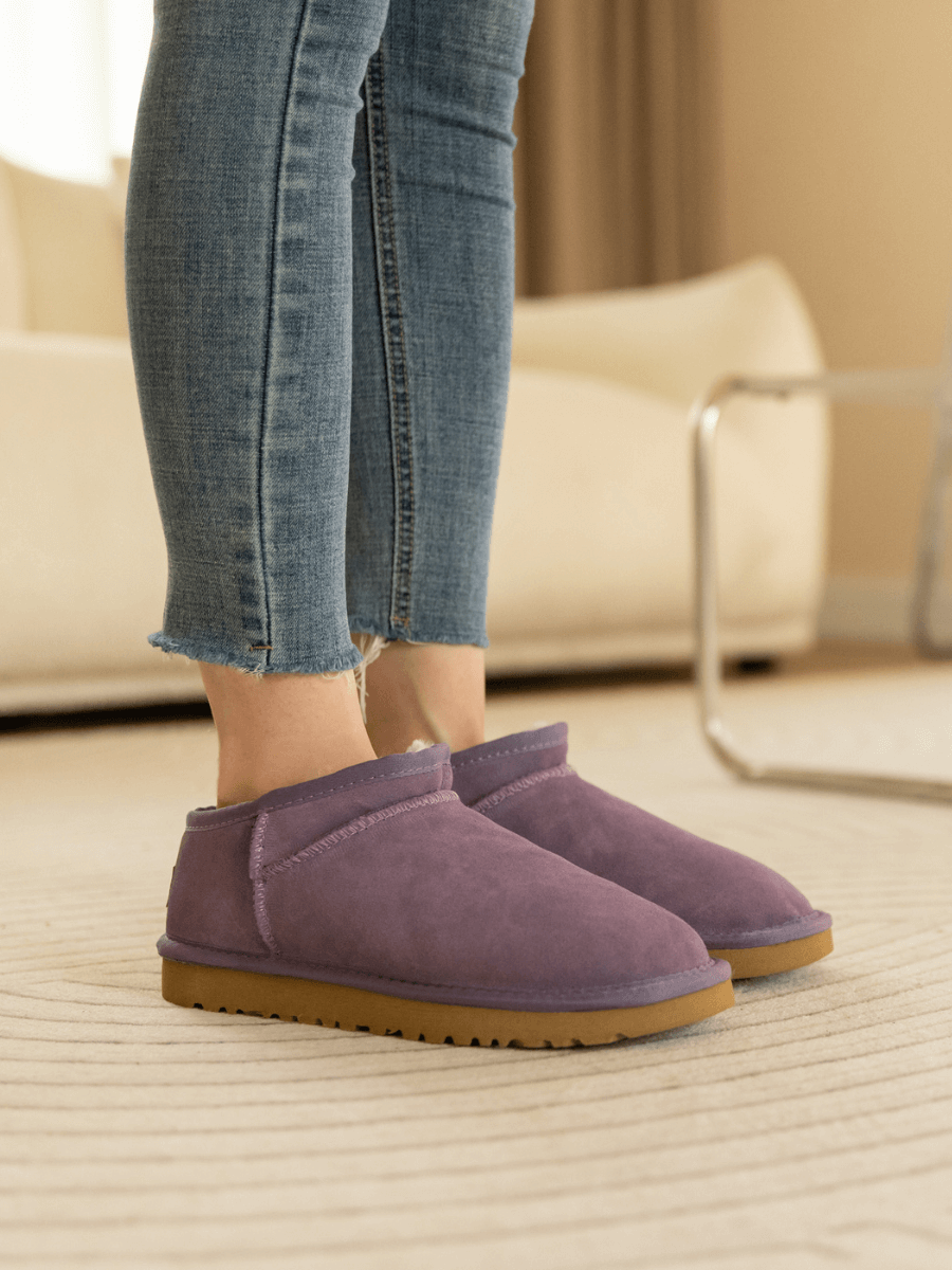 Smaibulun Ugg | Faux-Fur-Lined Suede Tasman Ankle Boot - Lavender