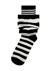 Contrast Color Split-Joint Striped Patterns Socks Accessories