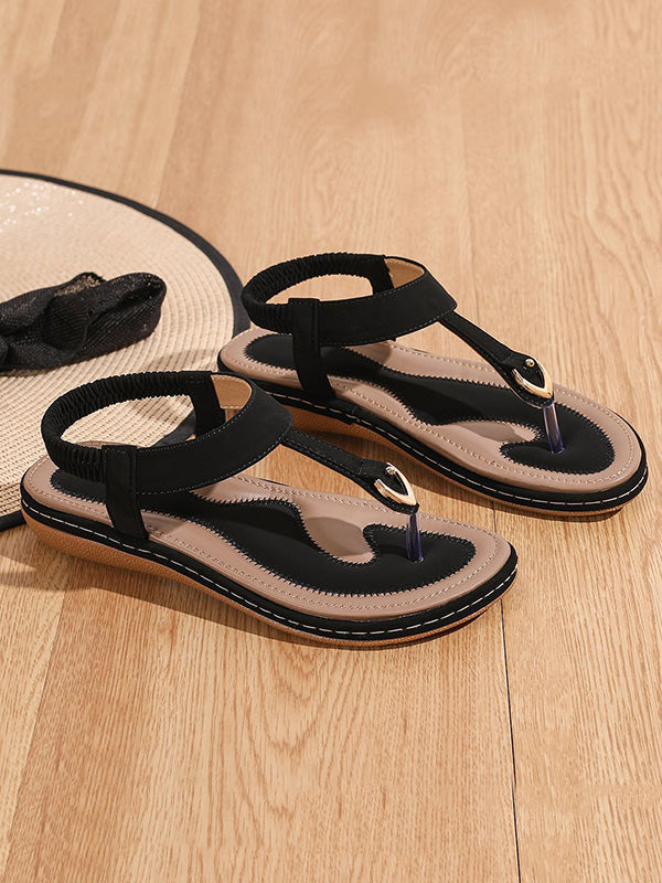 Elasticity Split-Joint Flip-Flops Sandals