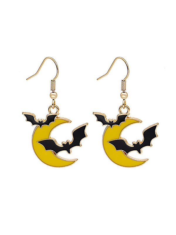 Geometric Halloween Drop Earrings