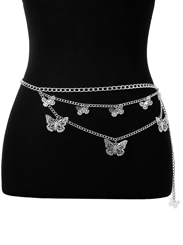 Butterfly Shape Chains Tasseled Belts Waist Chain Accessories