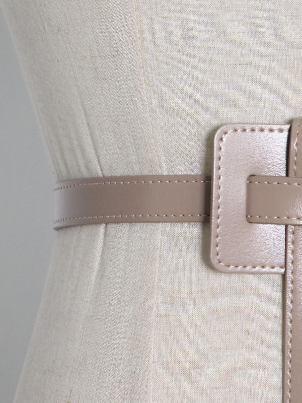 Asymmetric Solid Color Belts