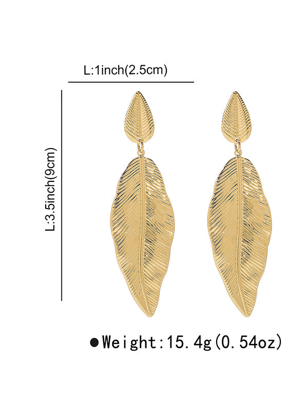 Leaves Shape Drop Earrings