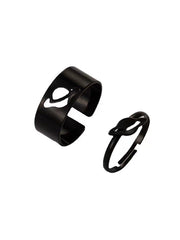 Punk Planet Shape Rings Accessories