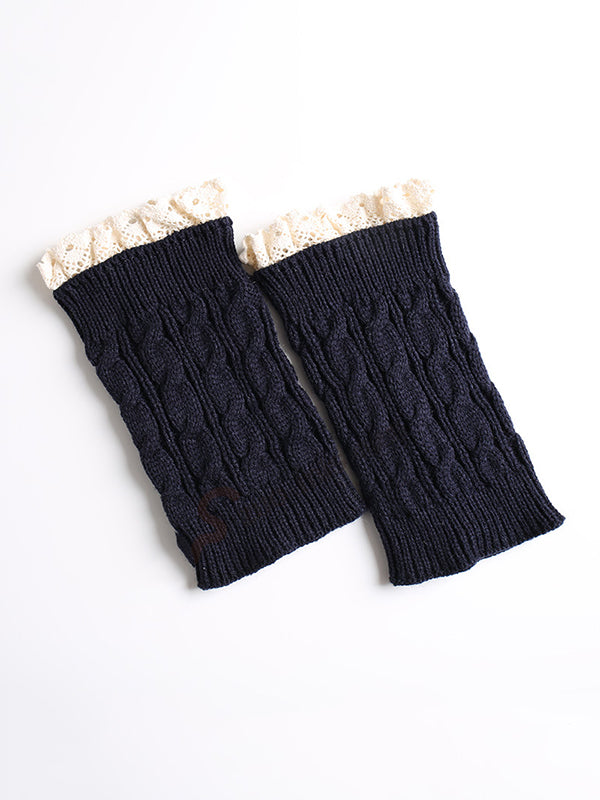 Original Creation Keep Warm Hollow Jacquard Leg Warmers Accessories