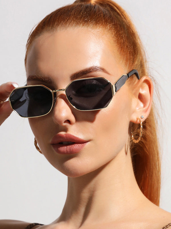 Geometric Sun Protection Sunglasses Accessories